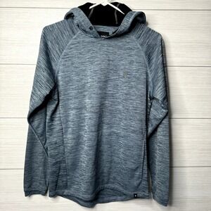 Hurley Mens Medium Blue Space Dye Raglan Hoodie Sweatshirt Casual Athletic